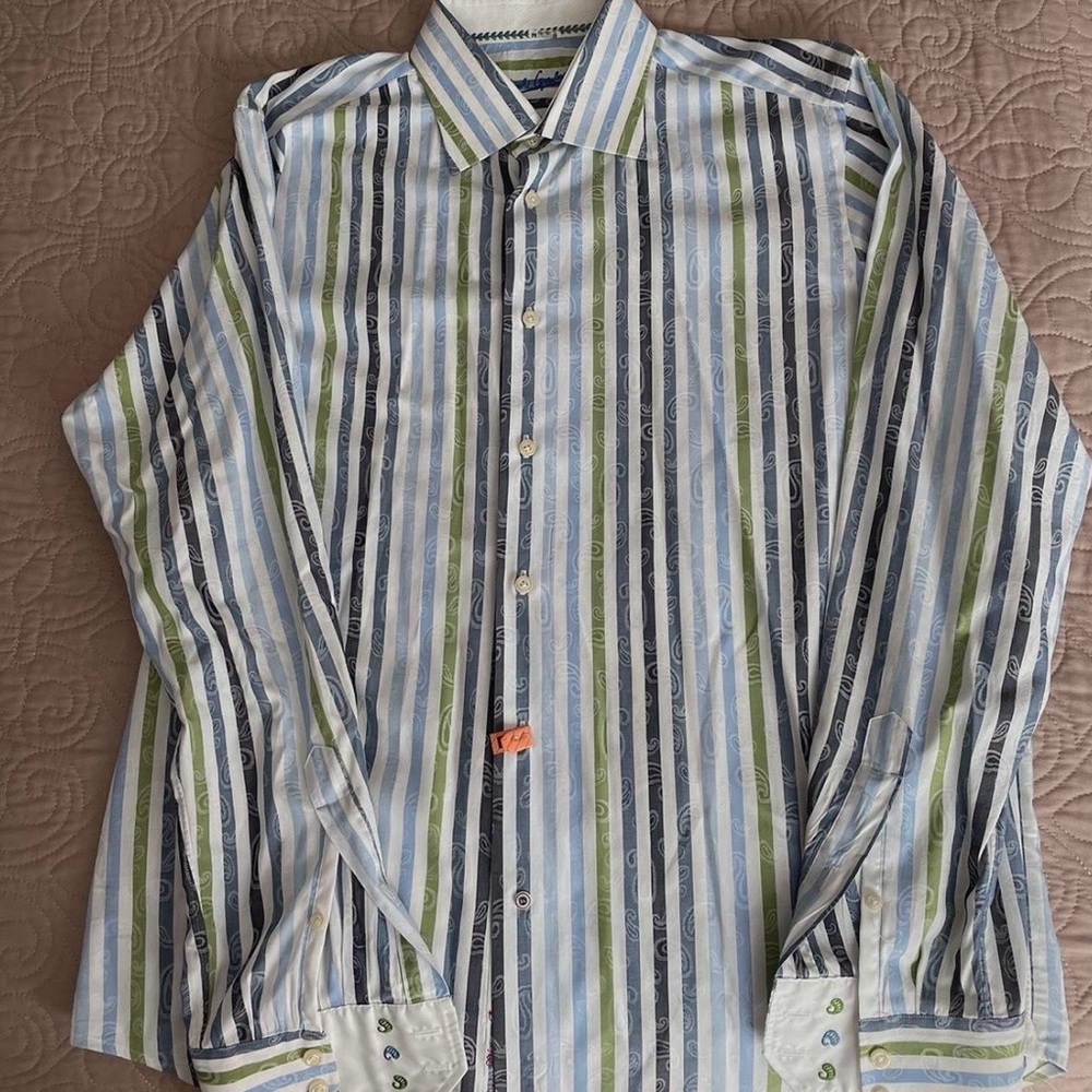 Robert Graham Multicolor Striped Button Down Shirt